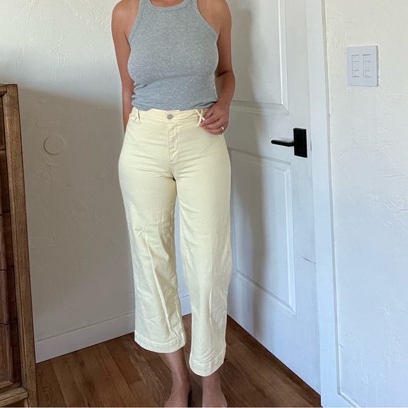 PAIGE Denim Yellow Cropped Jeans - Picture 7 of 7